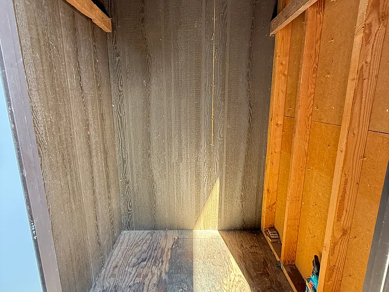 Exterior storage closet