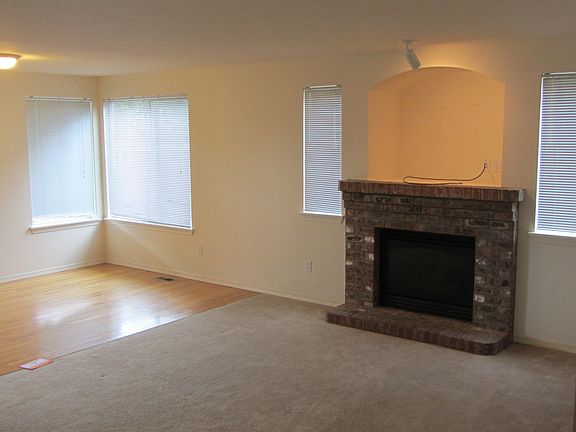 Living and fireplace