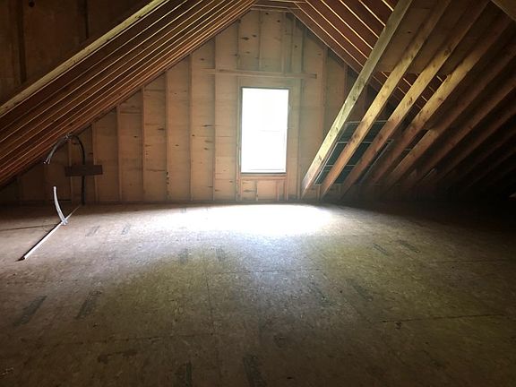 Large attic for additional living
space