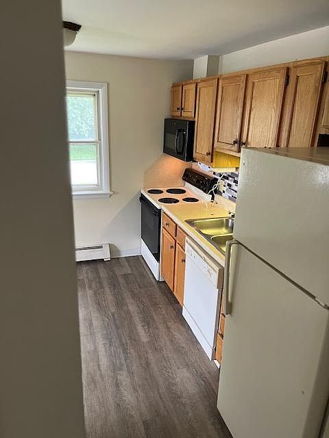 kitchen with dishwasher and over the range microwave