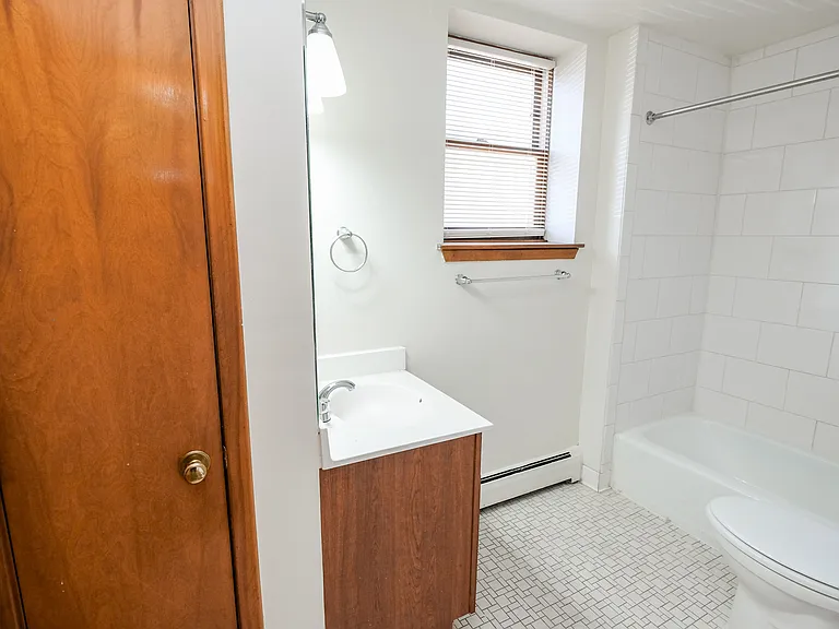Elevate your living at Central Lakes of Uptown with this modern bathroom featuring sleek finishes and ample natural light. Enjoy comfort and style in every detail. Schedule a tour today to see your new home!