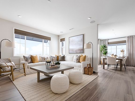 Plan 5 Model Home Great Room Area