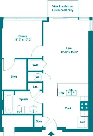 One Bedroom One Bath (685 SF) One Bedroom One Bath (685 SF)