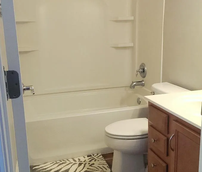 2nd bathroom with tub & shower