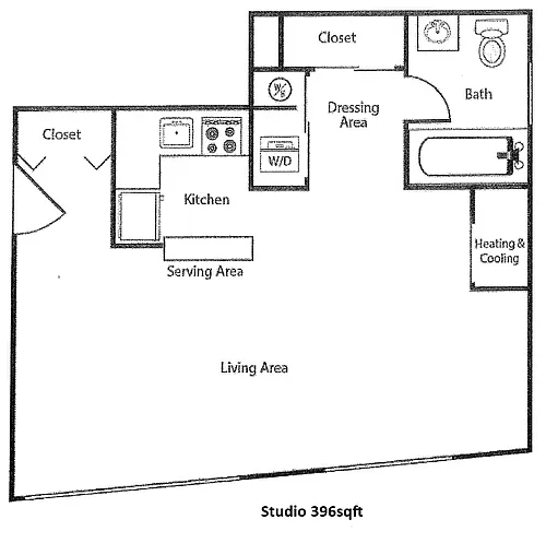 Floor plan Studio