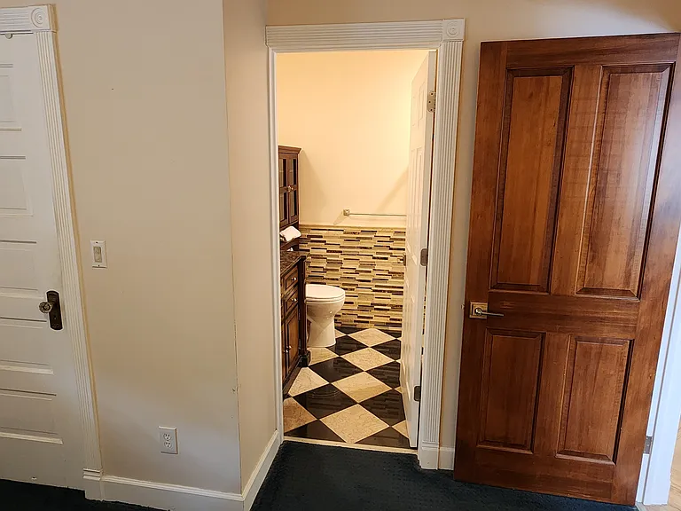 Bathroom off of bedroom