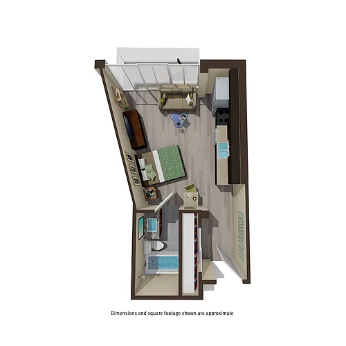 Floor plan Studio - D