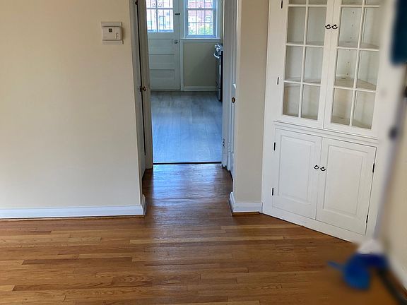 Front room view into the kitchen