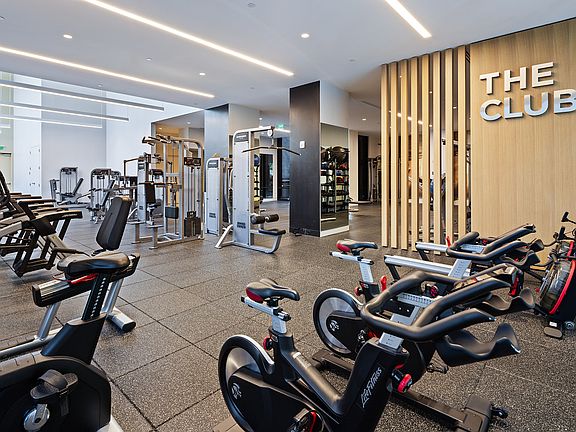 "The Club" Our On-site Fitness Center Features the Latest Cardio Equipment