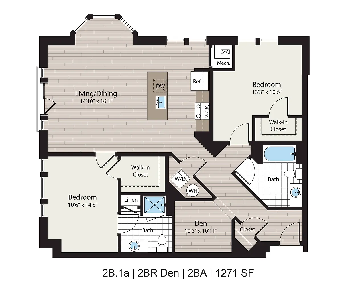 Floor plan 2B.1a