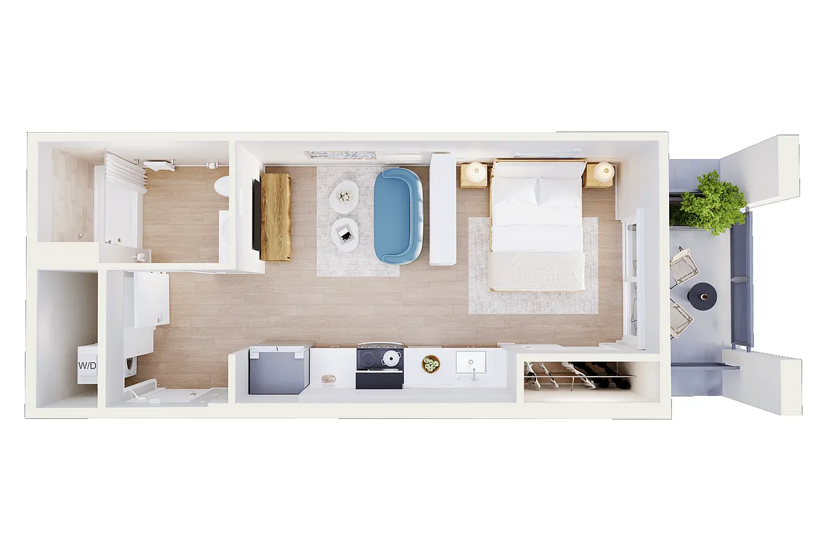 Floor plan Studio B