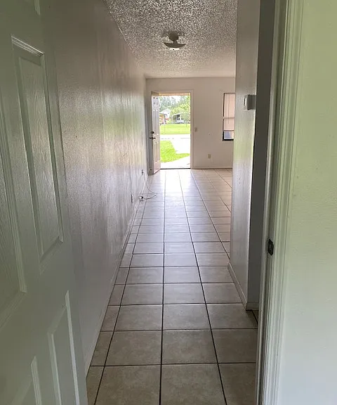 View from bedroom to living area