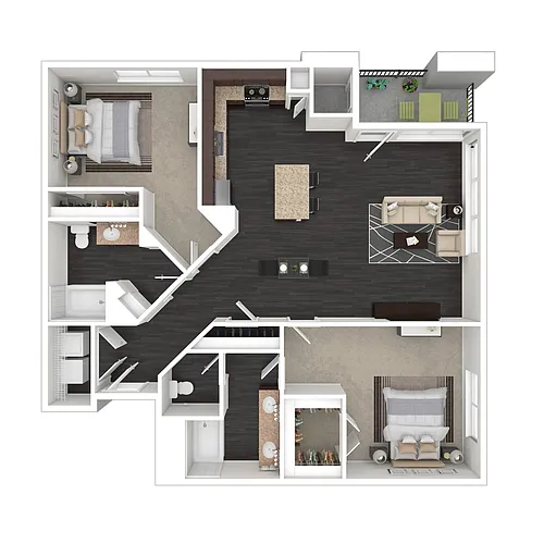 Floor plan 2B