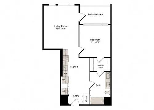 Floor plan 1B4