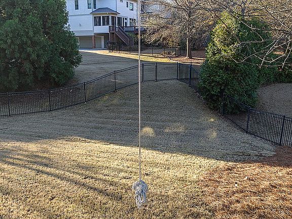 Fenced back yard