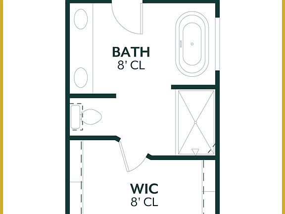 Inwood 3-Car - Canvas Collection Primary Bath Freestanding Tub