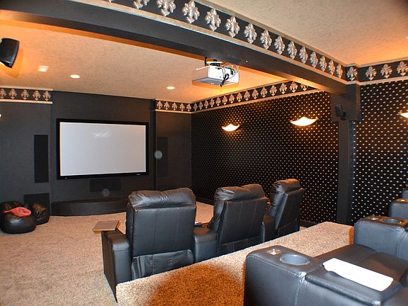 Lower level media room