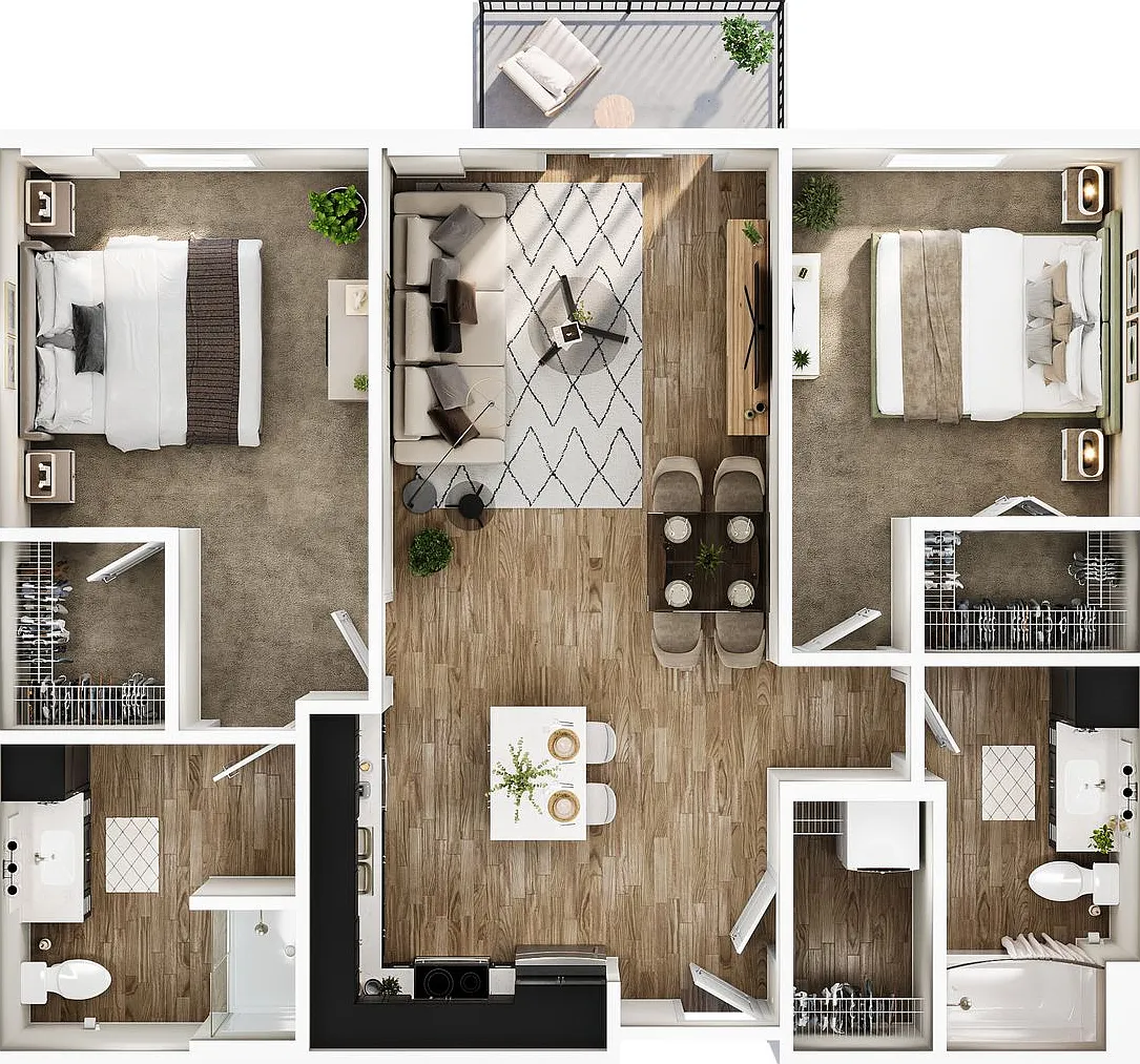 The Cooper - 2 Bedroom / 2 Bathroom — Photo 2
