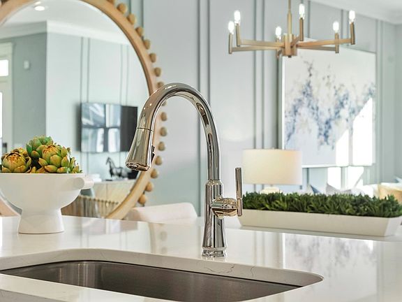 A kitchen close up of the Lennox townhomes.