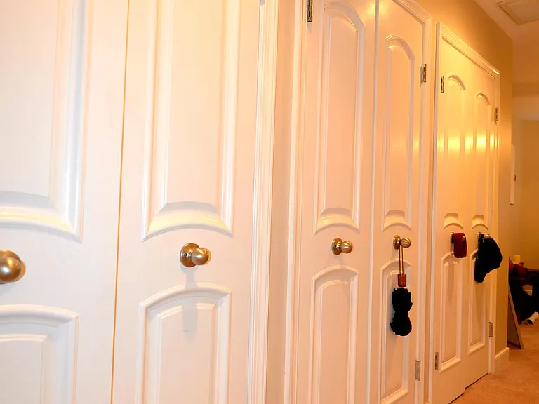 Multiple closets providing excellent storage space