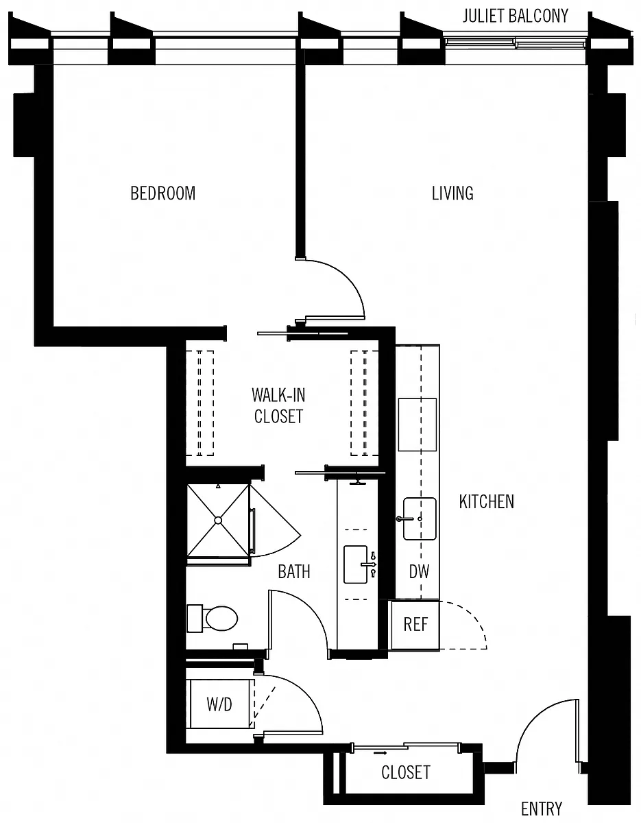 Floor plan 1E