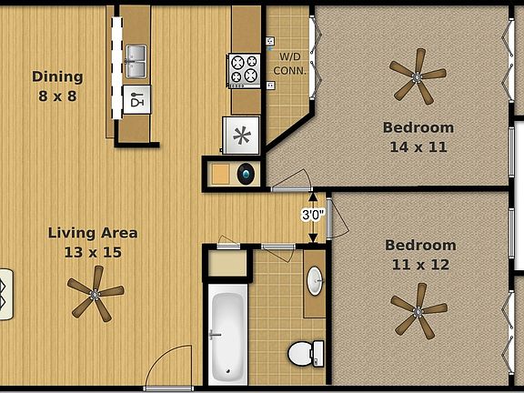 2nd image of 2601 Pecan Ridge Dr #C