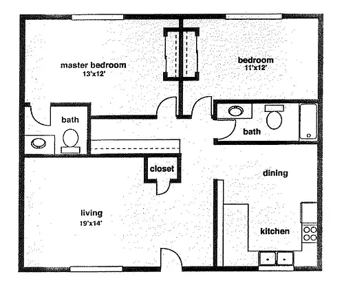Floor plan 2X2-983