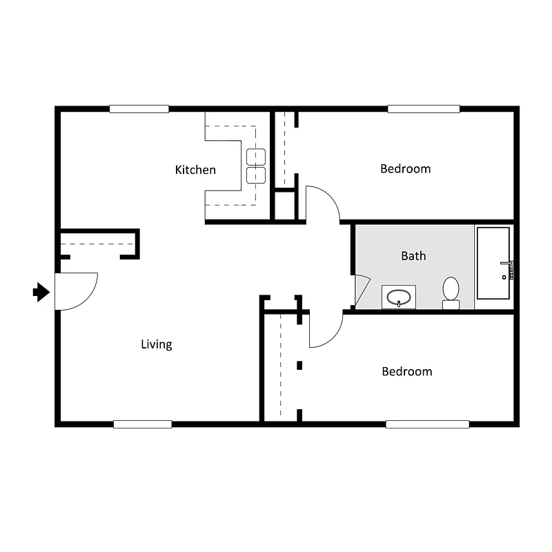 Floor plan Beau Trace 2 XL 418 and 420