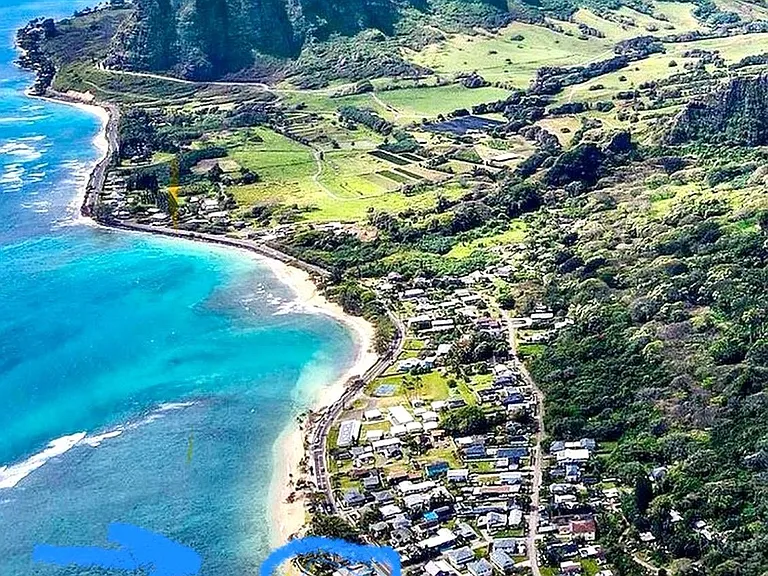 Property is located at the blue arrow and circle