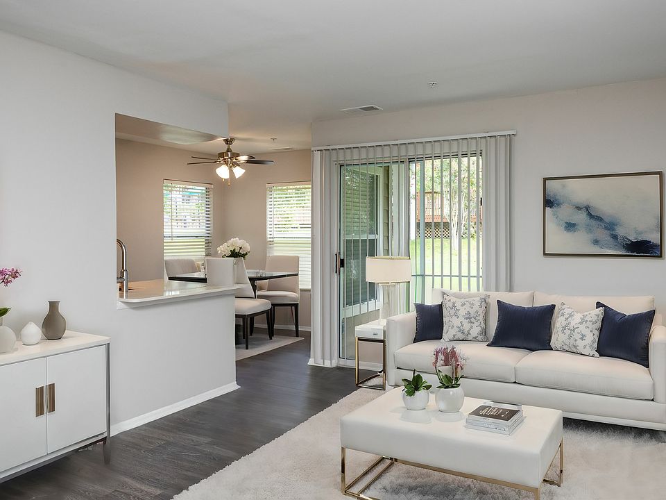 Large open floor plan with wood flooring throughout