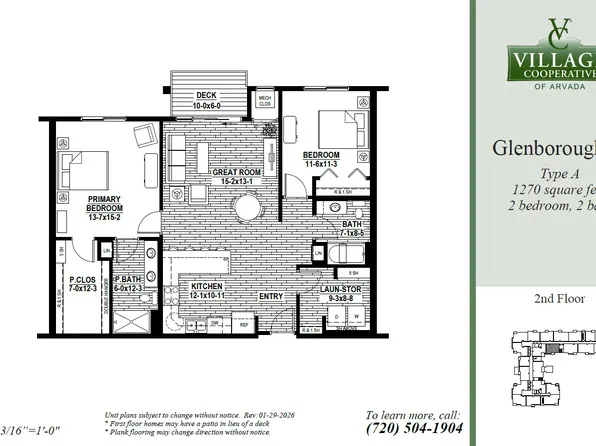 Glenborough-A Plan, Village Cooperative of Arvada (Active Adults 62+)