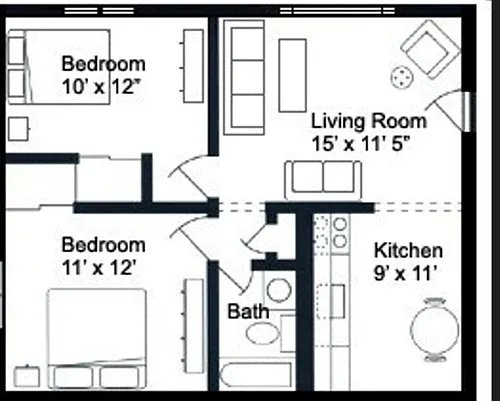 Floor plan 2bd