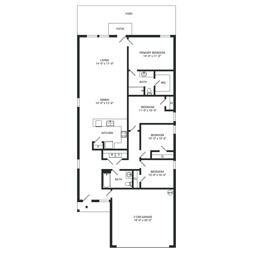 Floor plan Pinehollow