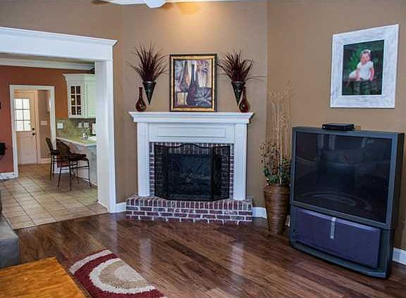 Porch is the perfect spot to relax and visit with friends, family and neighbors.