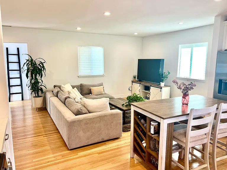 Main Living Area: View from the kitchen area
