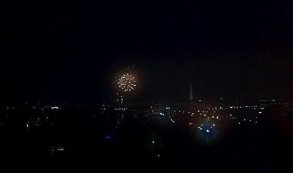 roof top during fireworks!