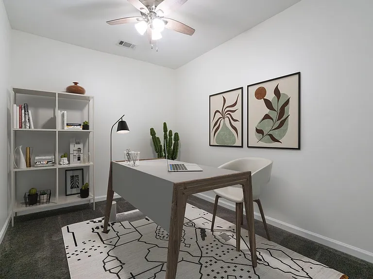 This image shows a virtually furnished space. This space comes unfurnished but can be beautifully furnished by our in-house design team for an additional fee.