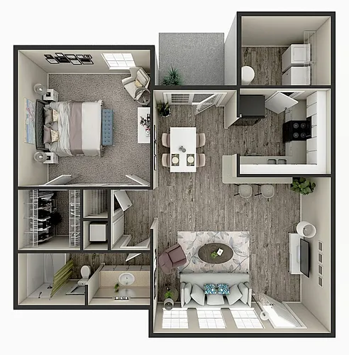 Floor plan 1B1B