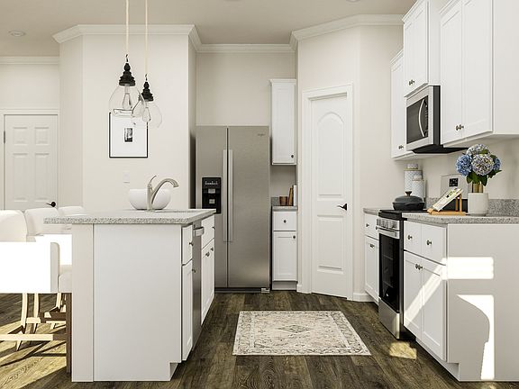 Kitchen includes stainless steel appliances