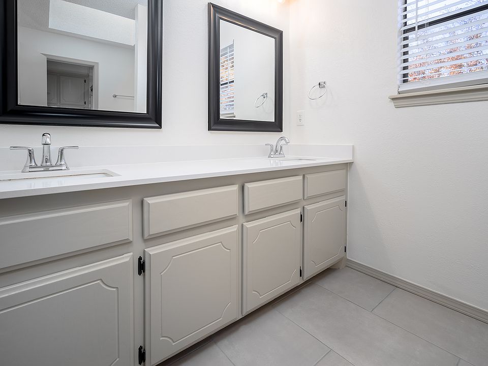 Double sink primary bathroom vanity