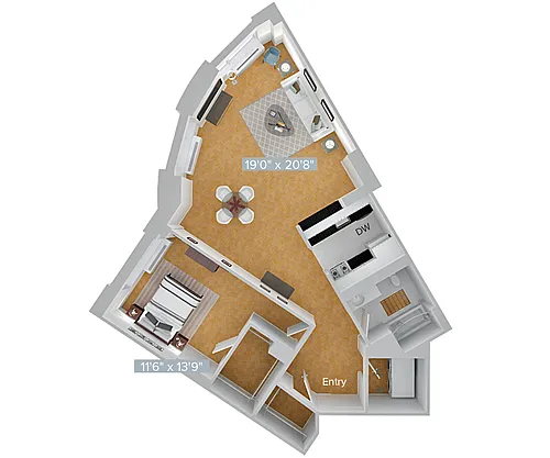 Floor plan A5-1028-2R