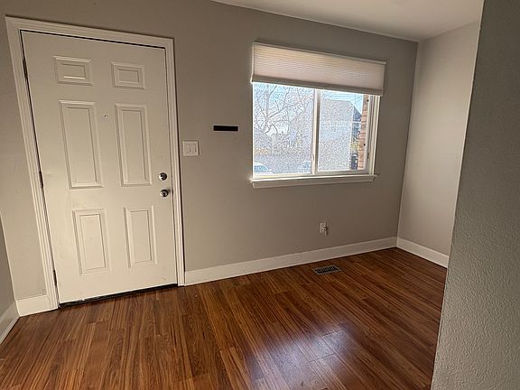 Back entrance and dining area