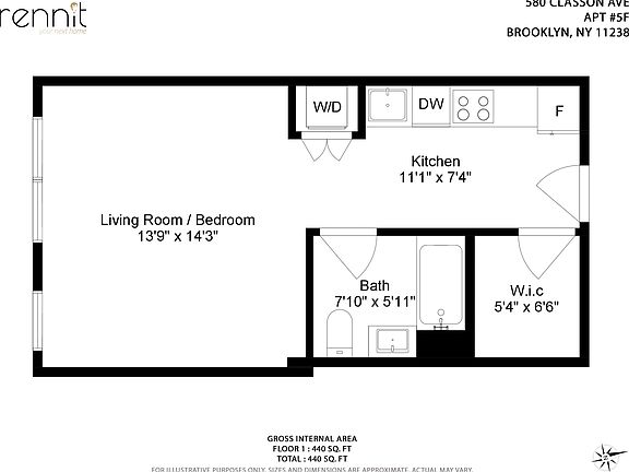 2nd image of 580 Classon Ave Unit 5F