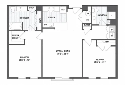 Floor plan B2 - Classic