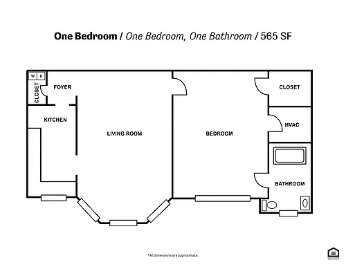 Floor plan 1BR