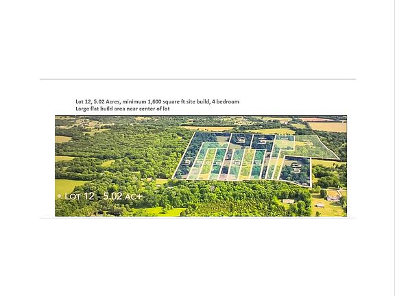 Aerial photo of original lot