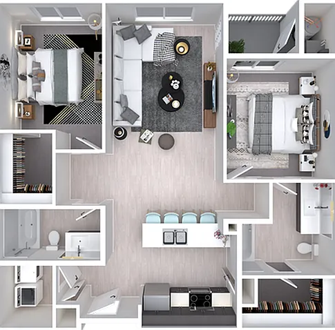 Canyon | 2bd, 2ba - 944 sqft. Canyon | 2bd, 2ba - 944 sqft.