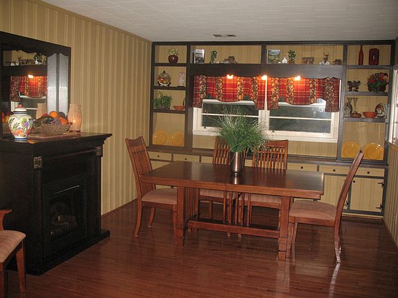 Dining Room with Built-In Bookcases to display your China. 