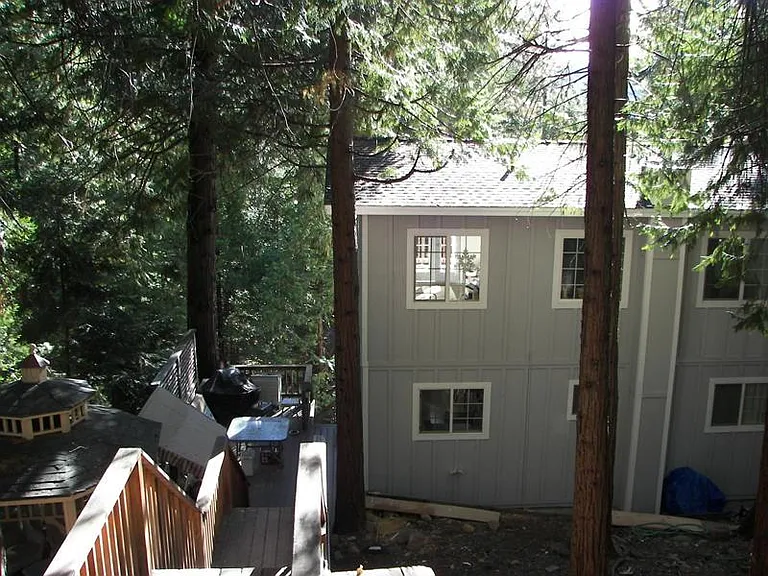 Outside cabin from the road