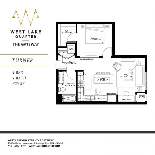 Floor plan Turner - ALCOVE
